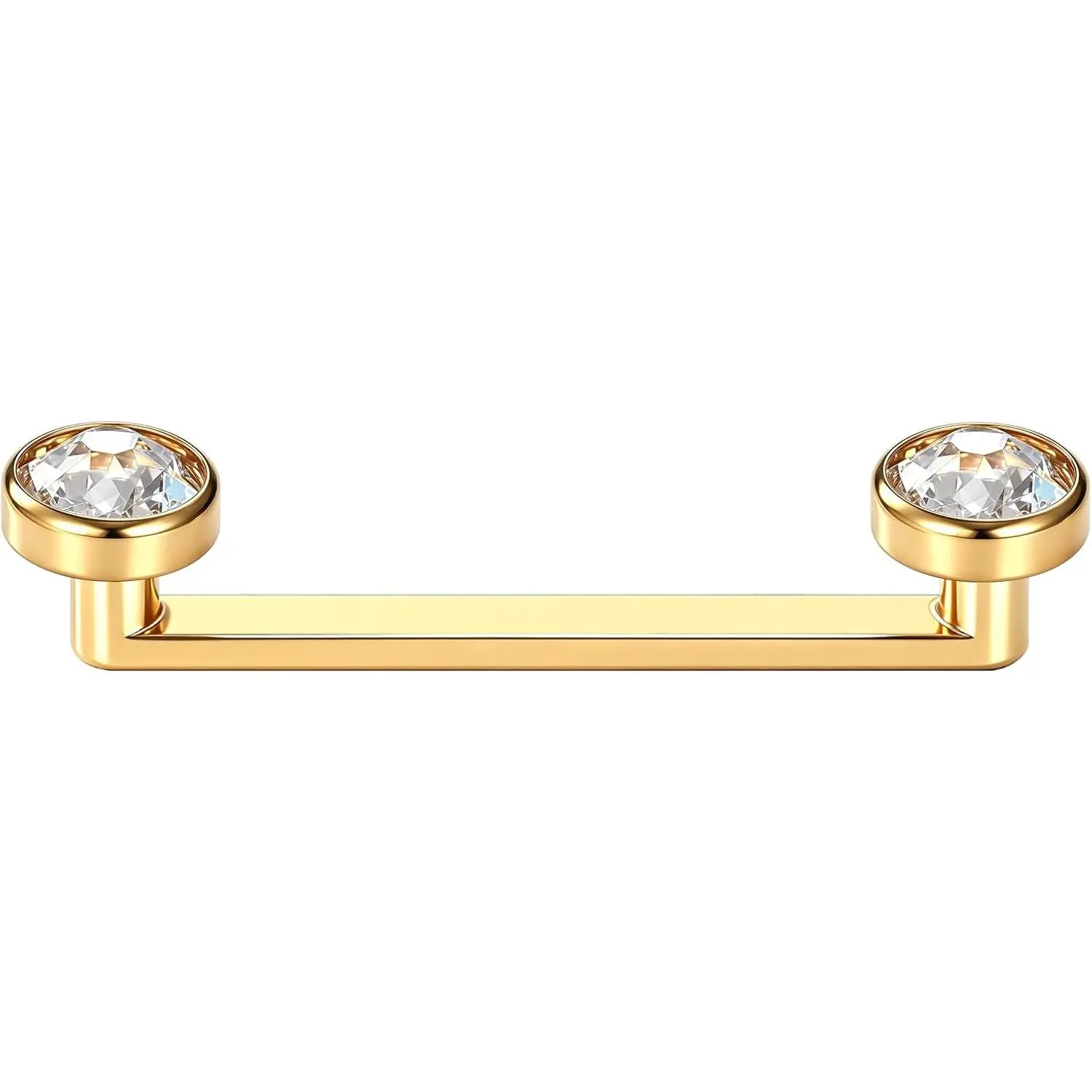 Modern Unisex Multi-Size 14G Titanium Body Jewelry - Tragus Staple Bar & Dermal Surface Options in 10-20mm Sizes (10,12,14,16,18,20mm)