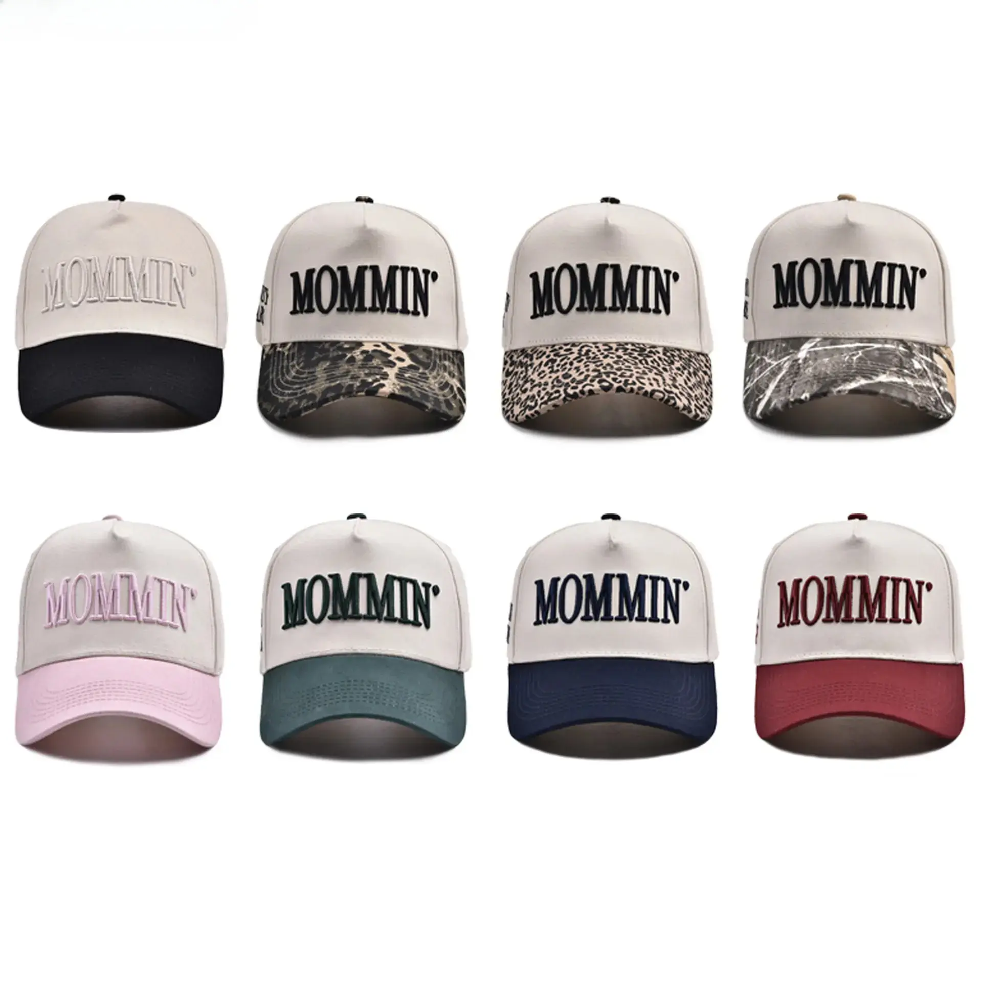Unisex Embroidered Trucker Hat - Adjustable Canvas Snapback Headwear, Casual Streetwear Graphic Hat for Men & Women