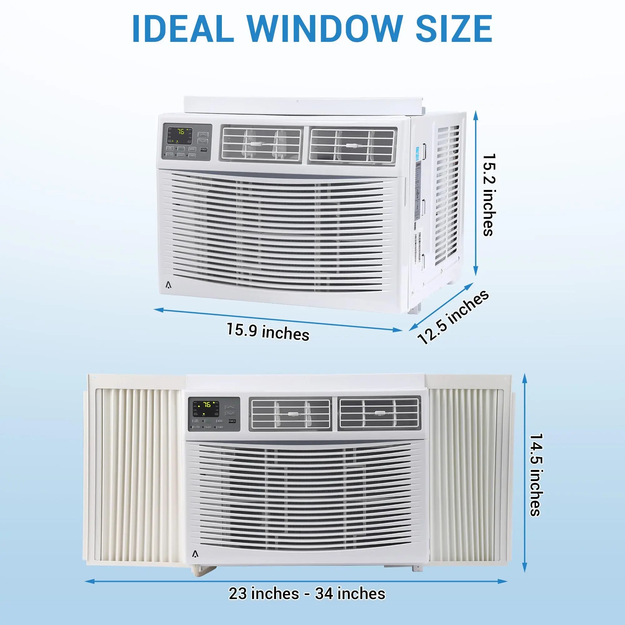 12000 BTU only for cooling-No WIFI-with telecontrol-White