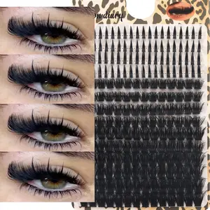 120P+Spike 2-in-1 Bulk Cluster False Eyelashes,Premium Spike Cluster Lashes Combo Set,  Create Stunning Spiky & Voluminous Eye Makeup for Daily Wear and Party Looks,Customizable Volume Lash Clusters for Women Eye Beauty