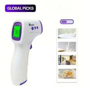 Handheld Non-Contact Temperature Gun with Wiping Cloth, Digital Thermometer with LCD Temperature Display, Pet Thermometer for Industrial and Cooking Tests, HVAC Maintenance Tool, Christmas Gift
