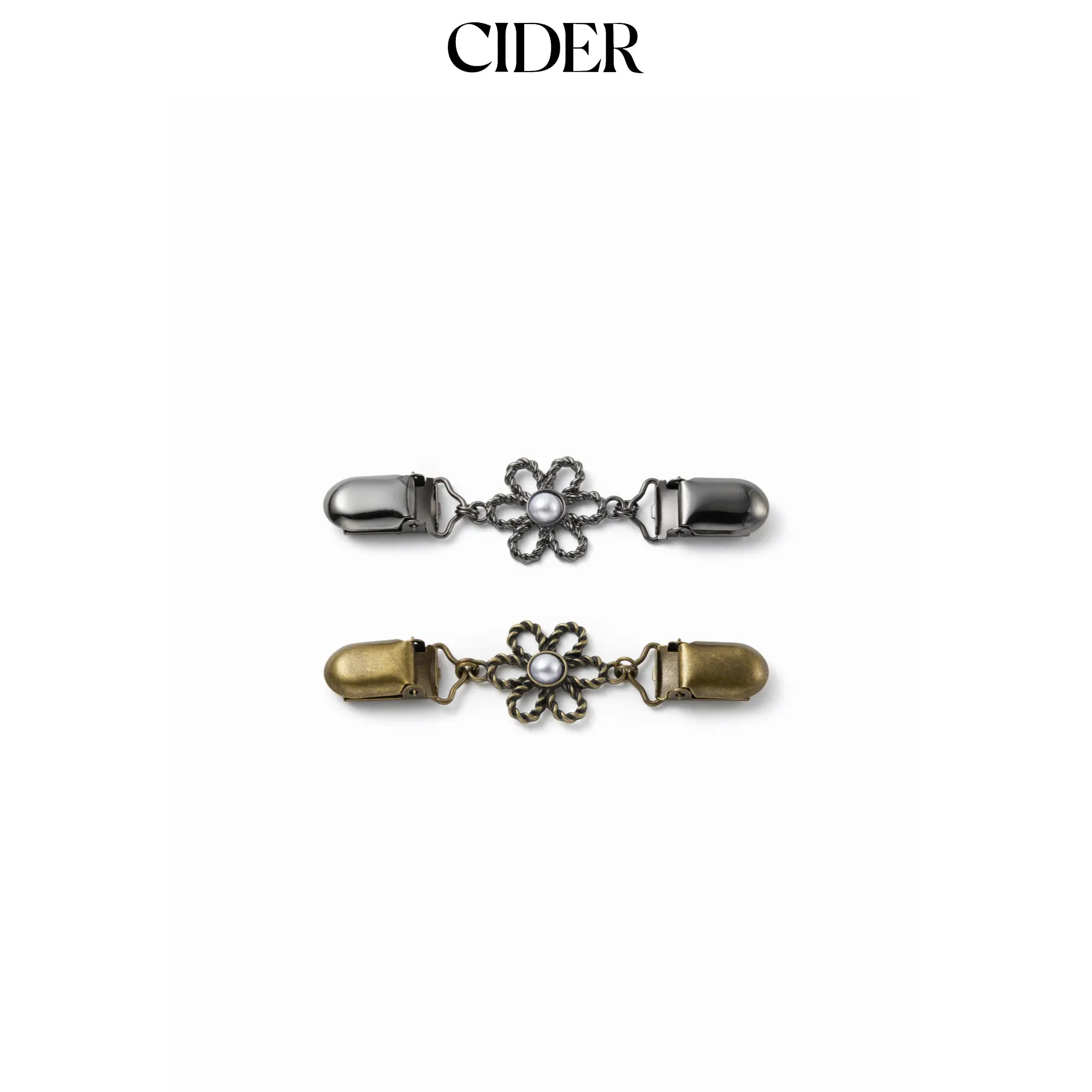 Cider 2PCS FLOWER SWEATER CLIP