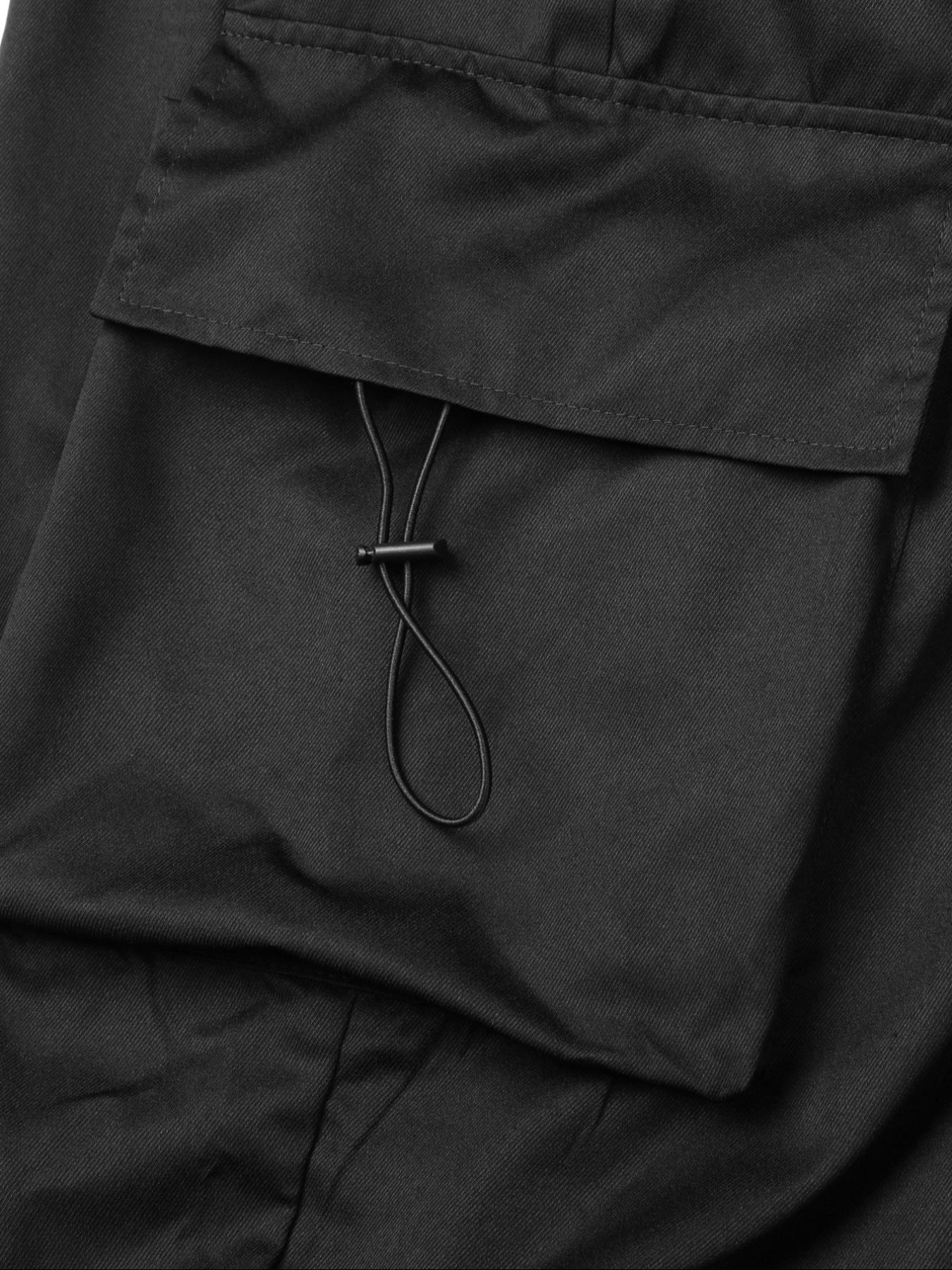 Men's Solid Color Straight Leg Pants, Loose Casual Comfy Trousers for Daily Wear, Woven Bottoms for All Seasons