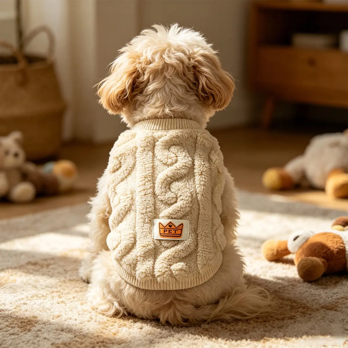 New Fall Winter Thick Pet Sweater, Soft Skin-Friendly Fabric, Tight Fit, Suitable for Small Dogs and Cats, Warm Indoor Outdoor Wear, Puppy Sweater