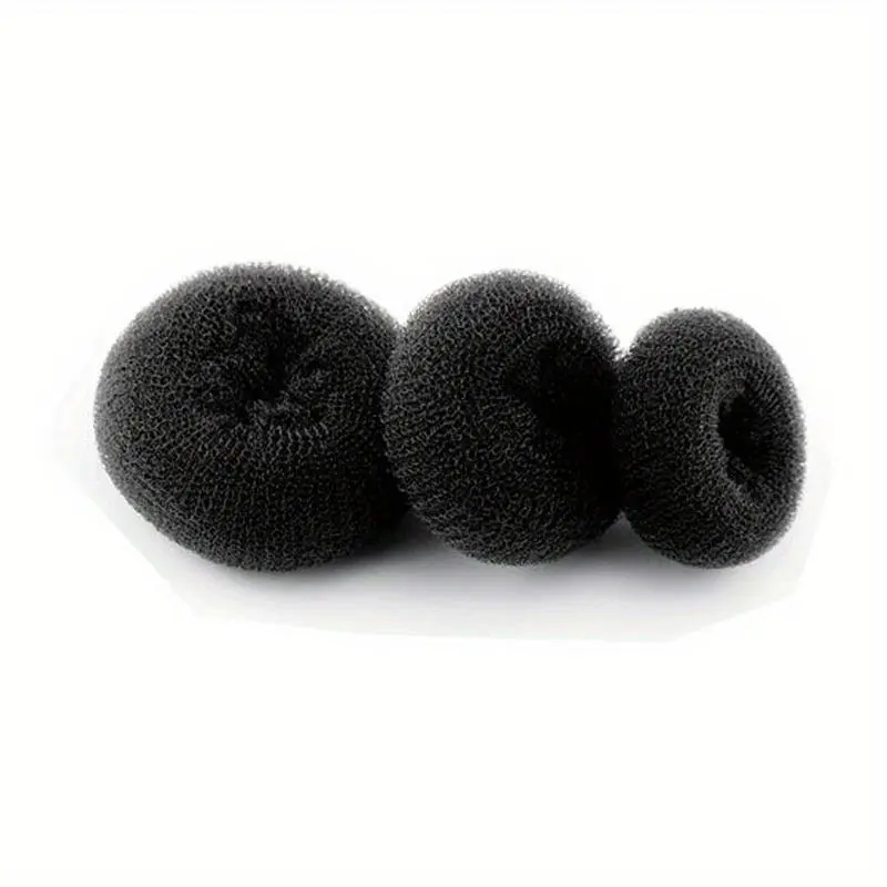 3pcs/set Donut Hair Scrunchies, Updo, Fashionable Hair Accessories, Portable Lightweight Hair Styling Tools for Women and Girls