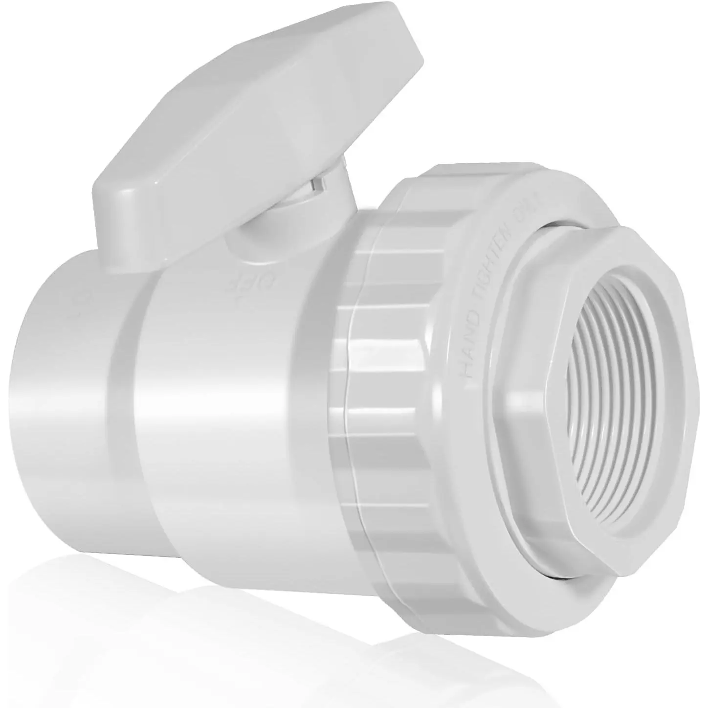 SP0722 2-Way Ball Valve, 1-1/2" FPT, Plastic Non-Corrosive Valves - Max. 50 psi Pressure Rating