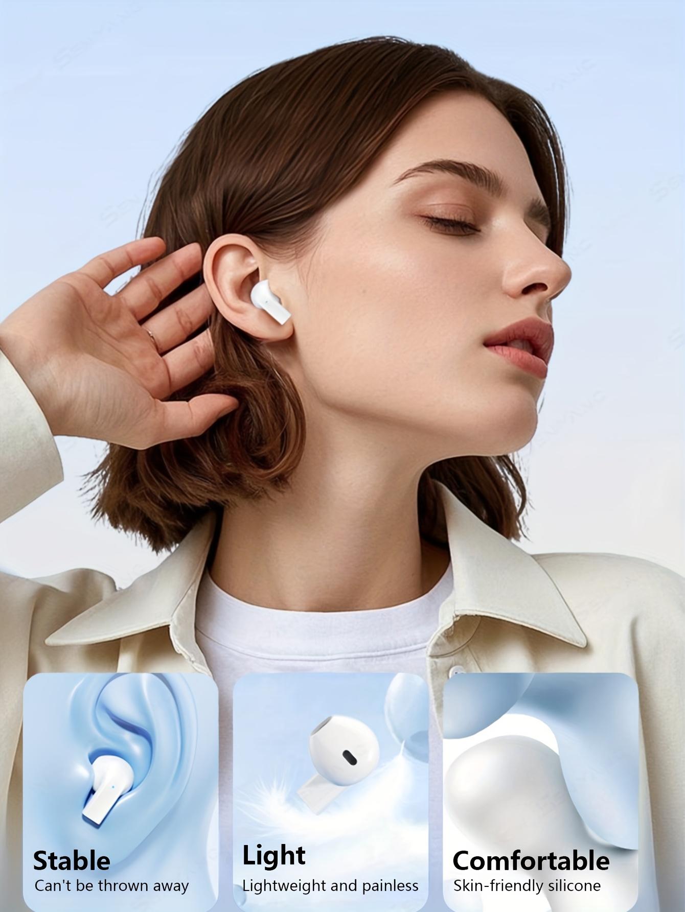 New true wireless 5.3 in-ear smart comfortable mini earphones, video earbuds, music couple TWS HIFI heavy bass 9D stereo high-definition call earphones, suitable for Android and Apple phones, sports earphones, sleep earphones
