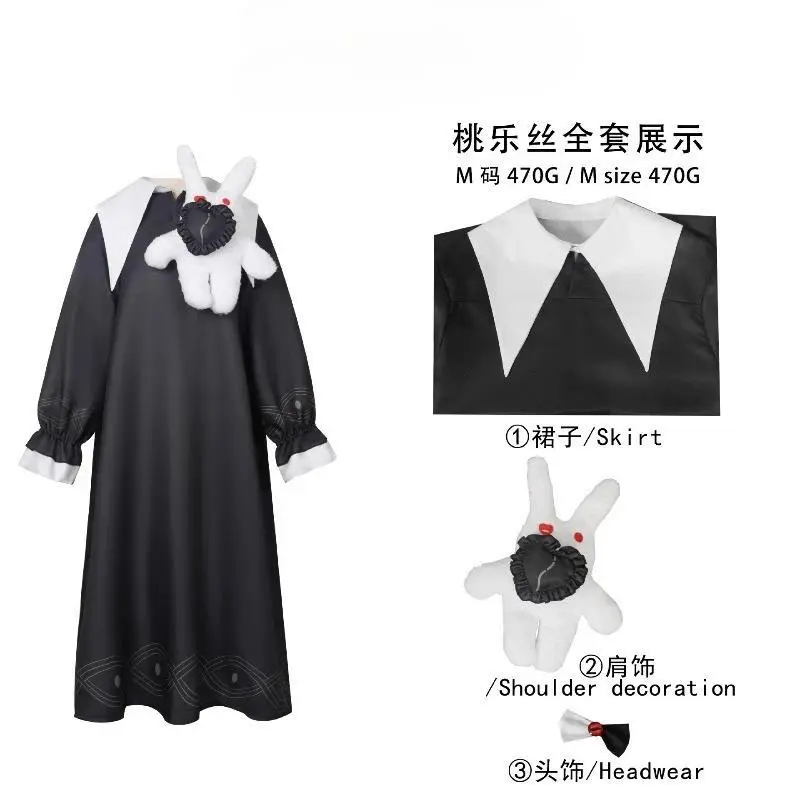 Stylish Anime School Girl Dorothy Dress Cosplay Costume Lightweight Comfortable for Adult Role Play Party Performance Wear