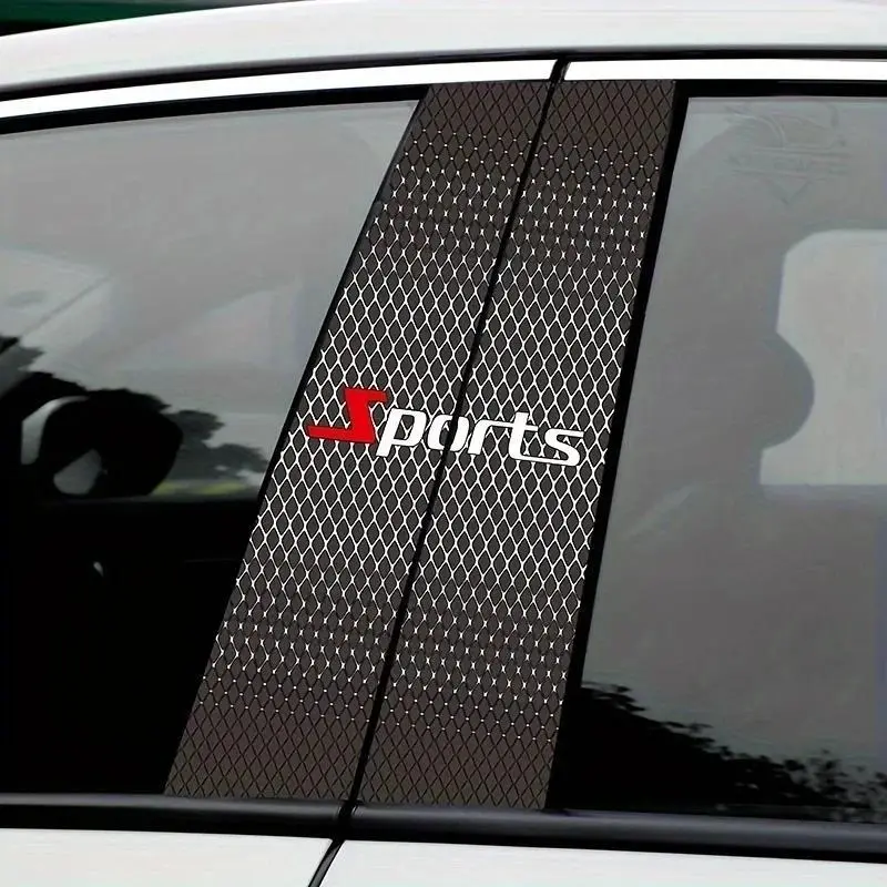2 pieces of new sports striped column sticker - scratch-resistant and water-resistant PET material, self-adhesive suitable