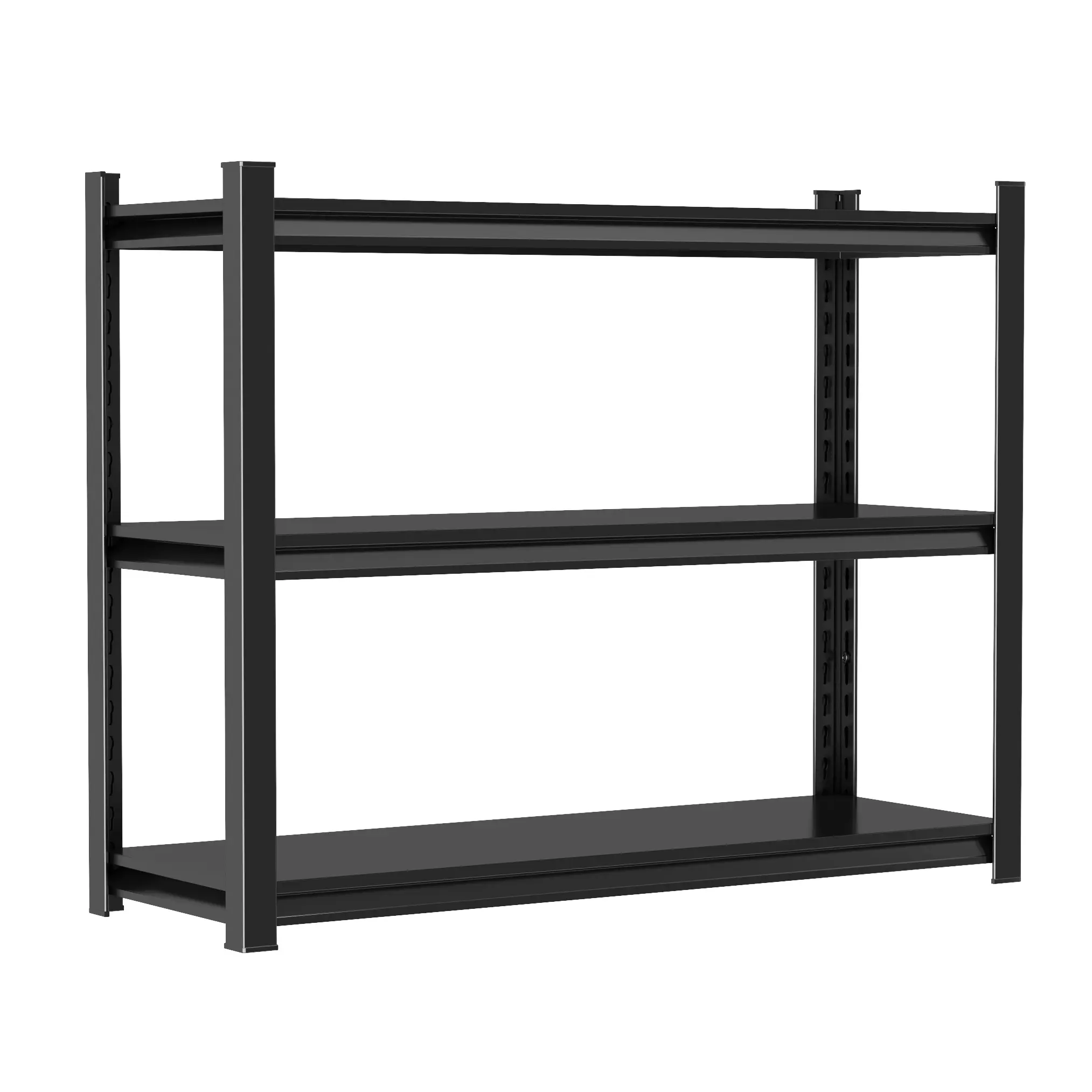 ARCH Sturdy Metal Heavy-Duty 3-Tier Adjustable Steel Shelf Rack, 660LBS Capacity Black Multipurpose Organizer, 31.5Hx35.43Wx13.77D in, for Reptile Terrarium, Garage, Assembly Required