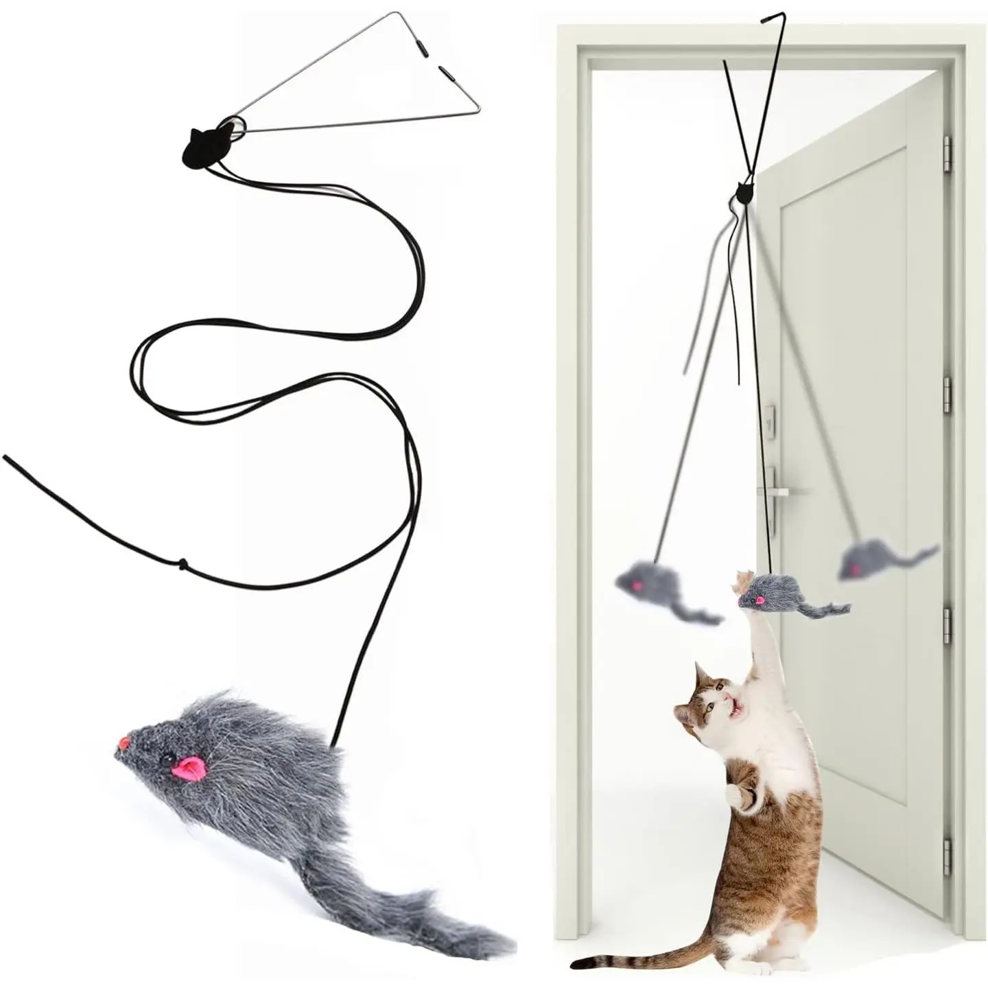 Interactive   Toys,Retractable Teaser  , Interactive Toys for Indoor Cats Kitten Play Chase Exercise, Kitten Mental Exercise Toys (1 Pack)