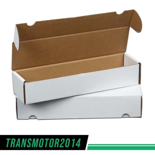 10Pcs Storage Boxes 800 Count Ct Sports Cards Trading White Corrugated Max Pro Improved Version Organiser Installation