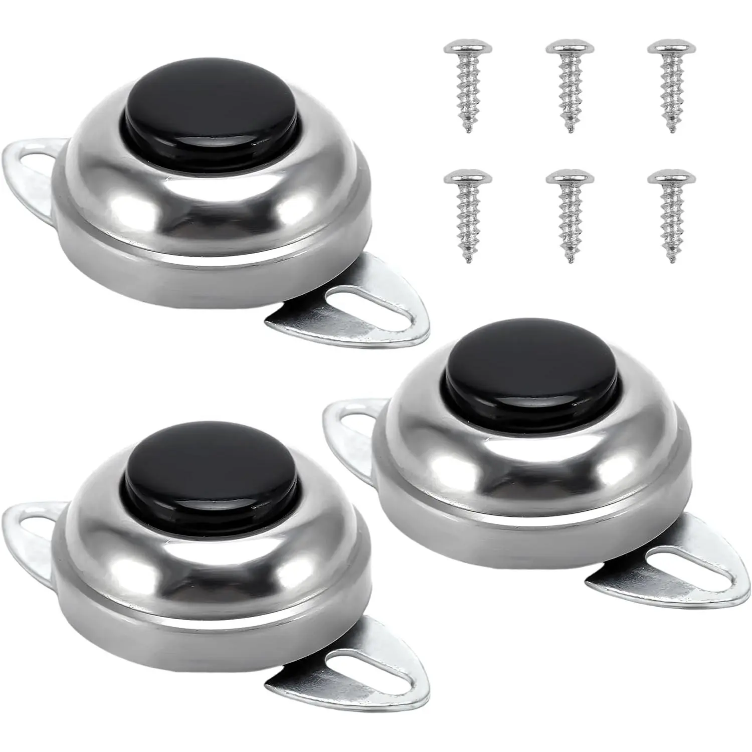 Women's Bra Accessories, 3 Pcs 12V Plastic Horn Button Switch - Flush Mount Steering Wheel Horn Button for Cars, Golf Carts, Automotive, Hobby Applications, Durable Design, 5 Amps