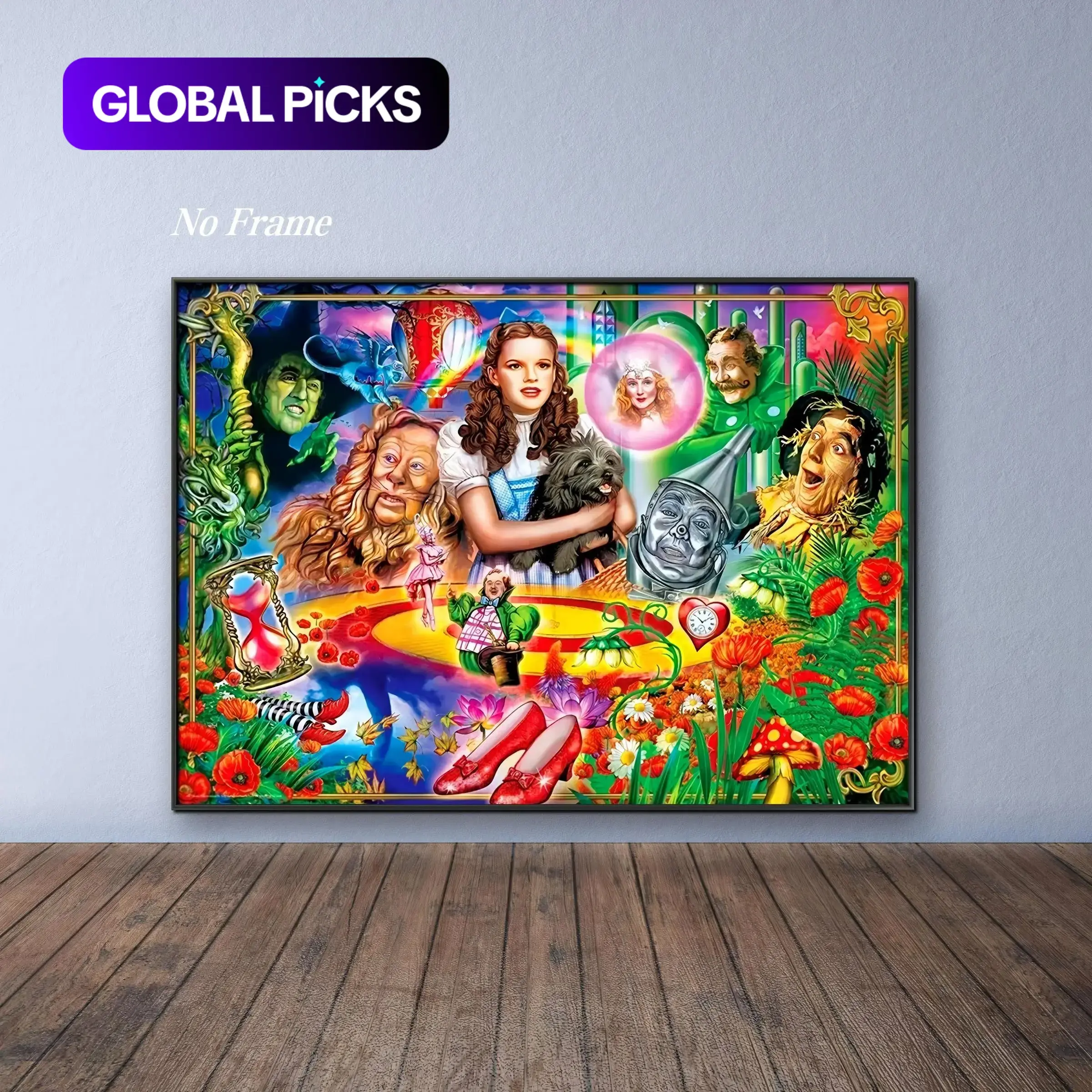 Wizard of Oz Themed 5D DIY Diamond Painting Kit, DIY Diamond Art, Colorful Design, Frameless, Wall Decor for Living Room & Bedroom #GLOBAL PICKS