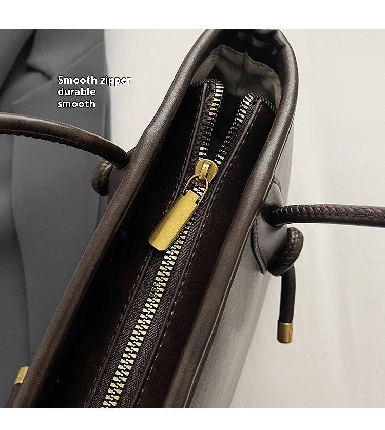 25 fall&winter Women's Elegant Solid Color Shoulder Bag, Fashionable Large Capacity Crossbody Bag for Daily Used, Casual Trendy Versatile High-quality Daily Commuting Bag