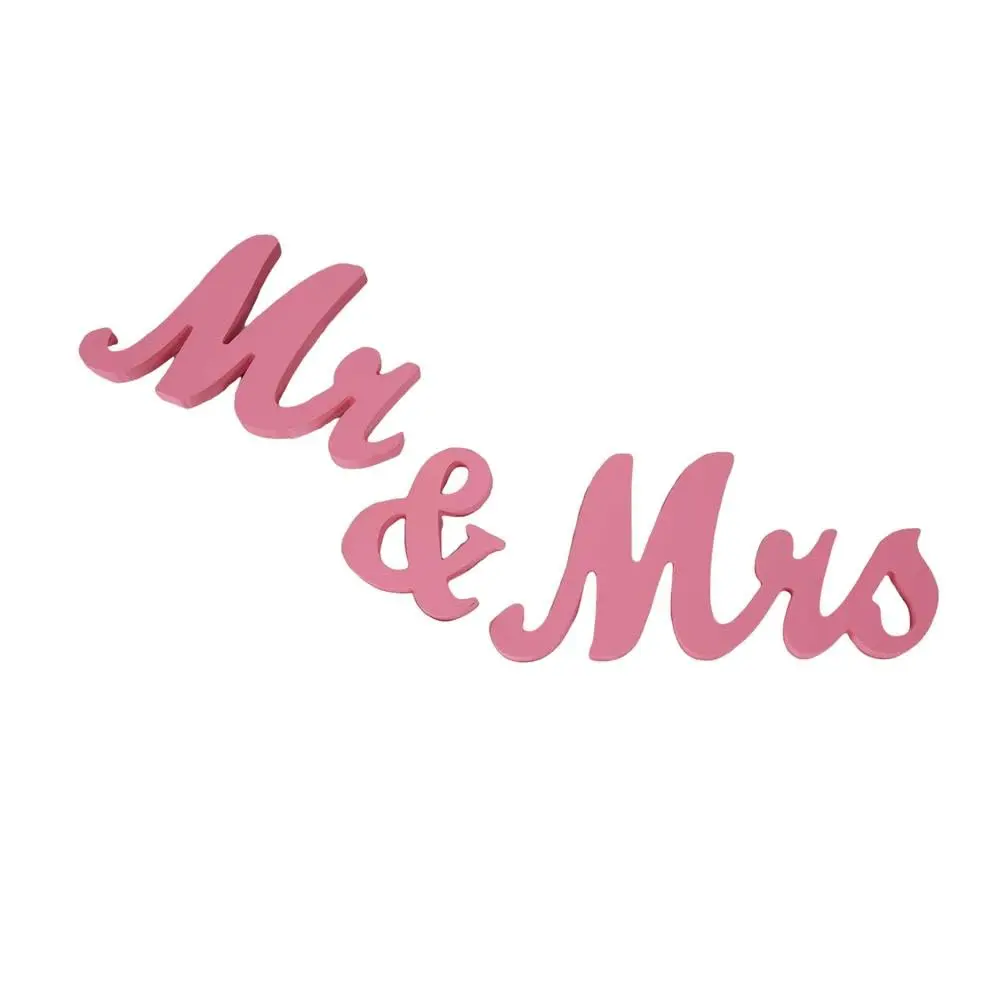 Garvee Wooden Mr And Mrs Letter Ornament Wedding Props Large Photography Props Set
