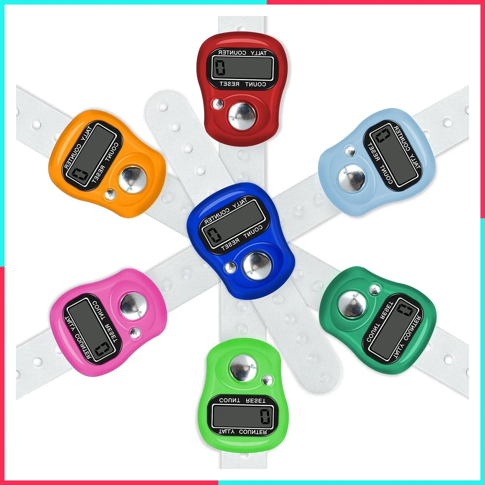 Electronic Finger Counter, Resettable 5-Digit LCD Digital Display Hand Tally Clicker Counter