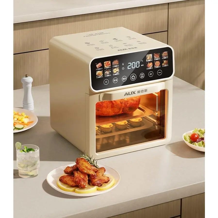 Multifunctional Fully Automatic Smart Oil-Free Household Appliance Integrating Air Fryer, Oven and Microwave Functions