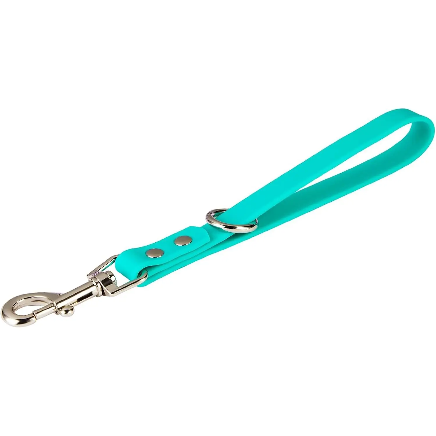 Short  Leash - 9 Inch Dogs Lead Green Grab Tab Heavy Duty  PVC   Traffic Leashes for Safety Control Behavior Correction Hiking Backup &  Breeds(Green, 9")