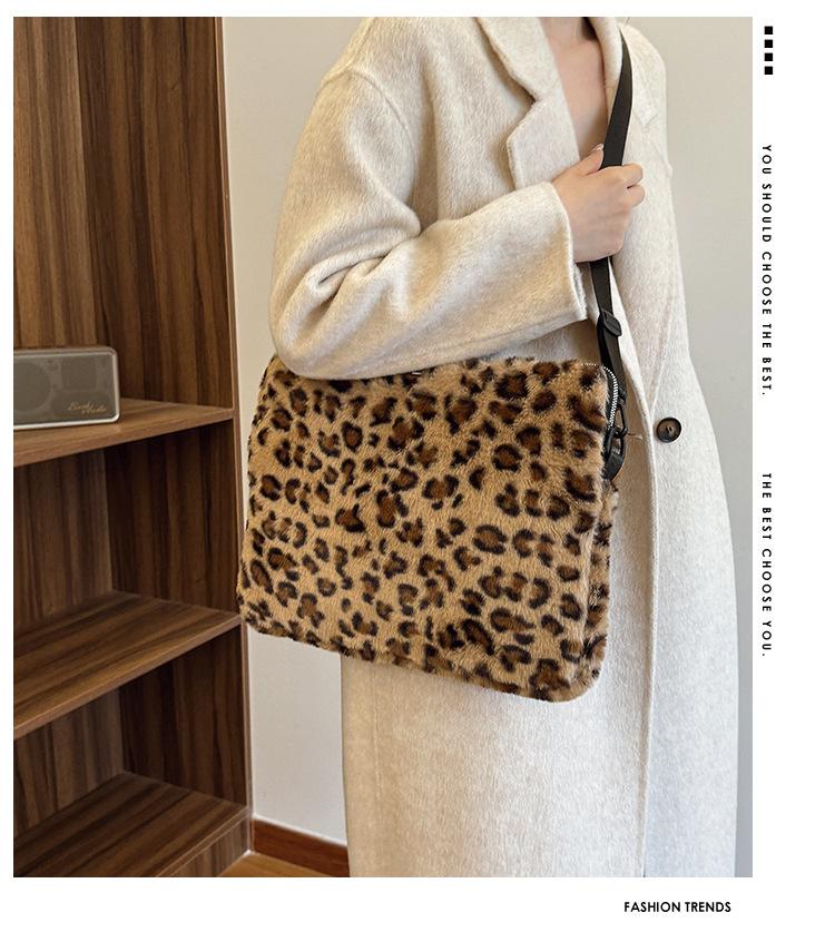 Leopard print Laptop Sleeve 11 13.3 13.6 14 15 15.6 Inch For Macbook Dell Huawei Samsung Xiaomi LG Shoulder Bag Tablet Pouch