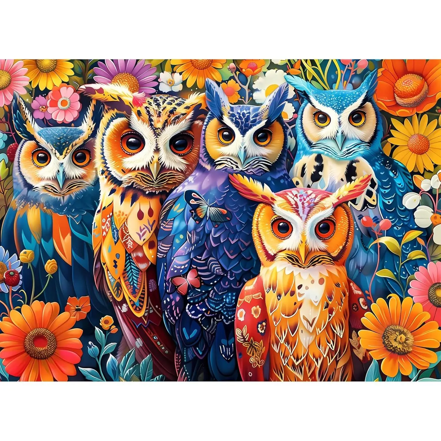 300-Piece Vibrant Single-Sided Wood Puzzle for Adults, Eco-Friendly Durable Wood, Secure Fit Interlocking Mechanism, Smooth Burr-Free Surface, House Decoration & Birthday Gift for Kids, 300 Pieces