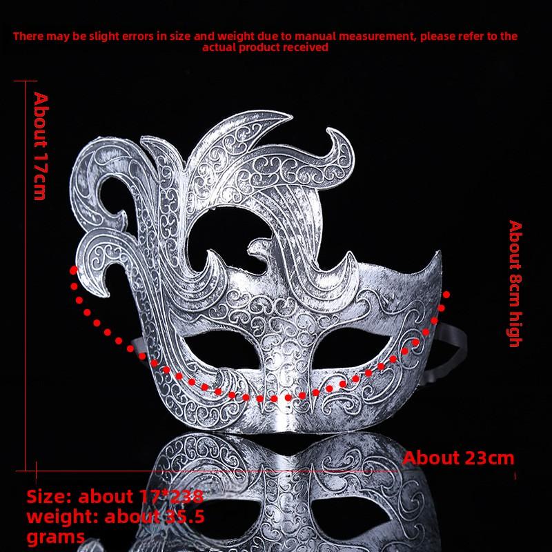New Arrival Vintage Style Plastic  for Men, Trendy Party Decor & Masquerade Costume Prop domino
