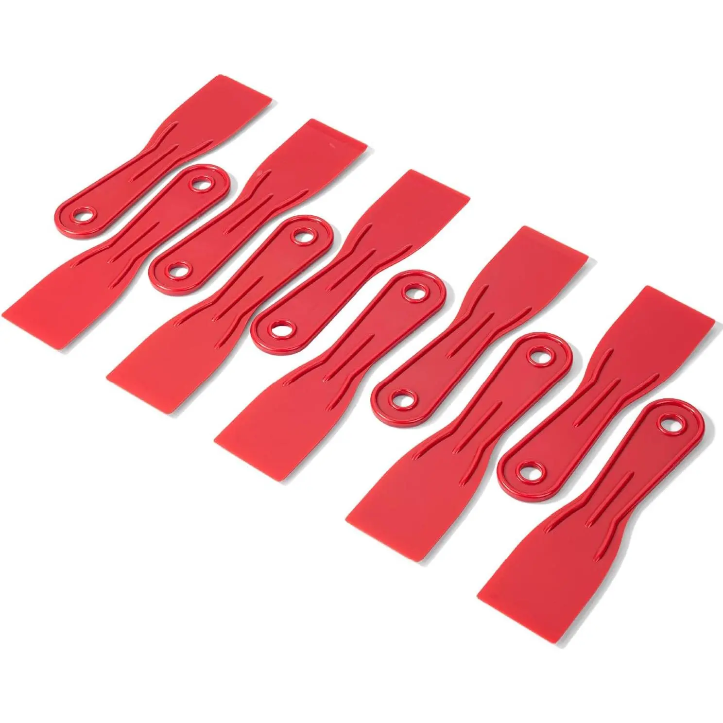 - Plastic Putty  Set, 2 Inch, 10 Pack, Red, Flexible  Scraper Tool for Spackling, Spackle Tool, Plastic Putty  Scraper, Solvent Resistant