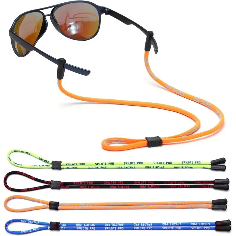 Adjustable Sports Eyeglass Strap, Woven Cord Eyewear Retainer Lanyard for Sunglasses and Reading Glasses, Adjustable Length, Lanyard Chain, Cord Shape, Sports Strap