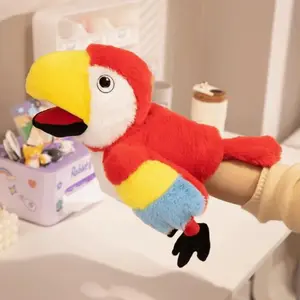 35cm Size Bird Hand Puppets Kawaii Style Funny Cartoon Animal Hand Puppets Hand Control Soft Toy Educational Toys Family Gather