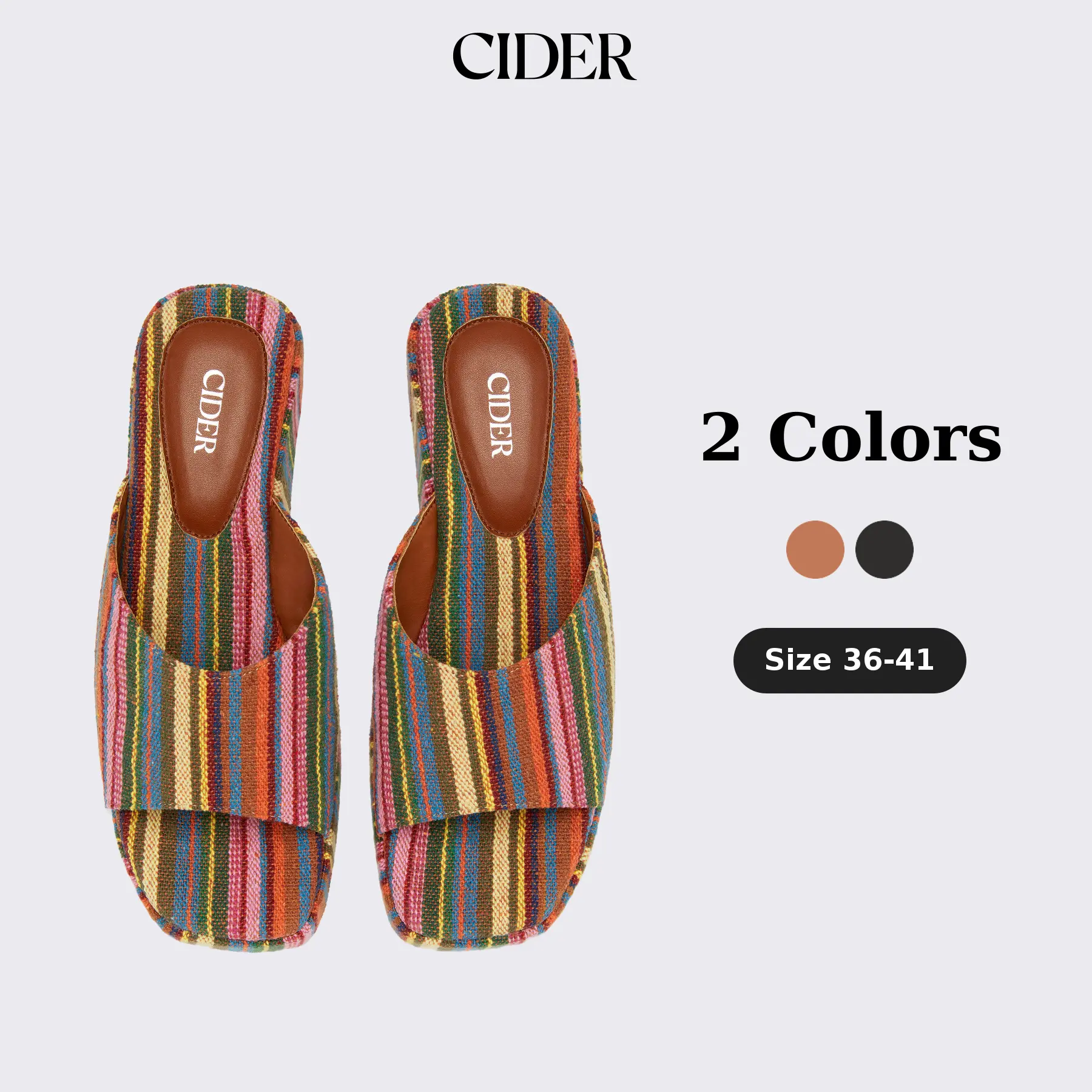 Cider STRIPED PLATFORM WEDGE HEELED SANDALS SohoChic Cider STRIPED PLATFORM WEDGE HEELED SANDALS SohoChic