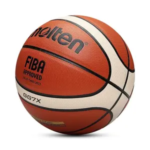 Molten Gg7x Size 7 Basketball, Fiba Approved Indoor Outdoor Training Match Ball, Durable Design for All Skill Levels
