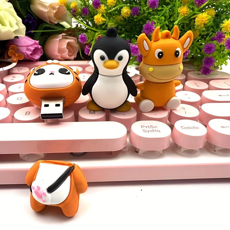 Cute Tiger Penguin Cow Cartoon Flash Drives Available in 4GB, 8GB, 16GB, 32GB 64GB 128GB Capacities., Memory Stick | Character Themed USB | Cute Aesthetic