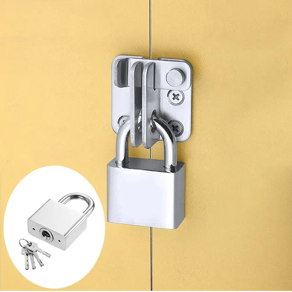 High Security Alloy Steel Padlock, Heavy Duty Lock, 1.96 Inch, Includes 4 Keys, Ideal for Doors, Warehouses, Containers, Storage Windows
