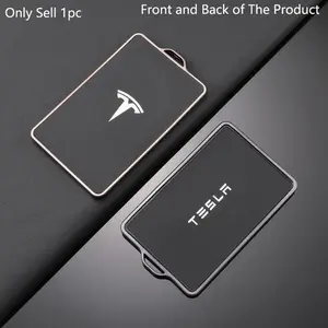 Tpu Leather Car NFC Key Case Shell Cover Fob for Tesla Model 3 Model S Model X Model Y, Keyless Protector Holder, Key Covers, Interior Car Accessories, Auto Accessories