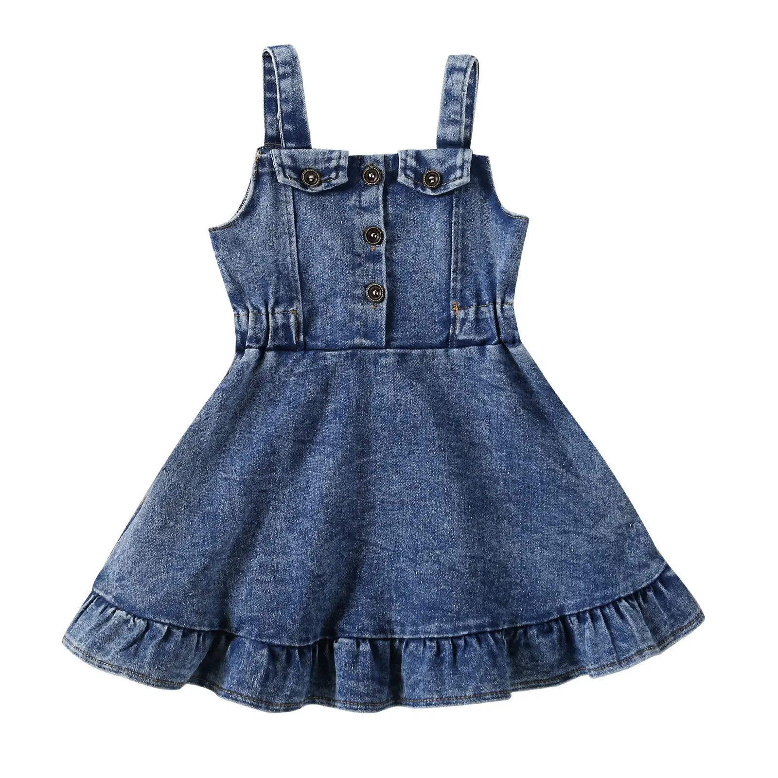 Baby Girls Summer Denim Romper Clothes Dress Newborn Onesie Sunsuit  Jumpsuits Outfits
