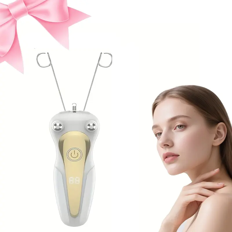 New portable electric facial hair remover, Facial Hair Removal, rechargeable plastic material with multiple colors, suitable for holiday gift giving