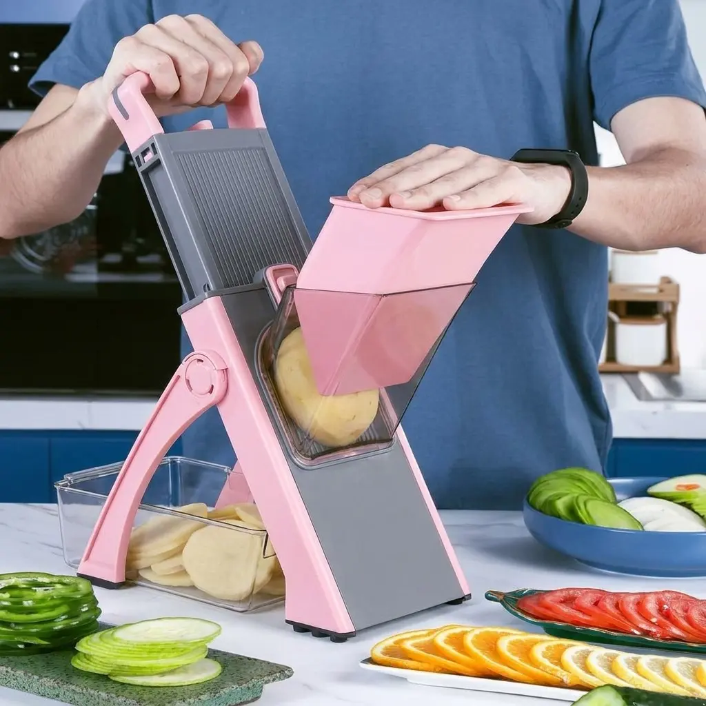Multi-Functional Home Vegetable Cutter, Grater, Slicer, Kitchen Tool, All-In-One Chopper, Meat Cutting, Essential Cooking Gear