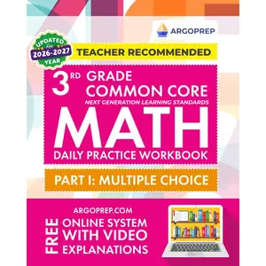 3rd Grade Common Core Math: Daily Practice Workbook - Part I: Multiple Choice | 1000+ Practice Questions and Video Explanations |  Brothers (Next Generation Learning Standards Aligned (NGSS)) - Paperback