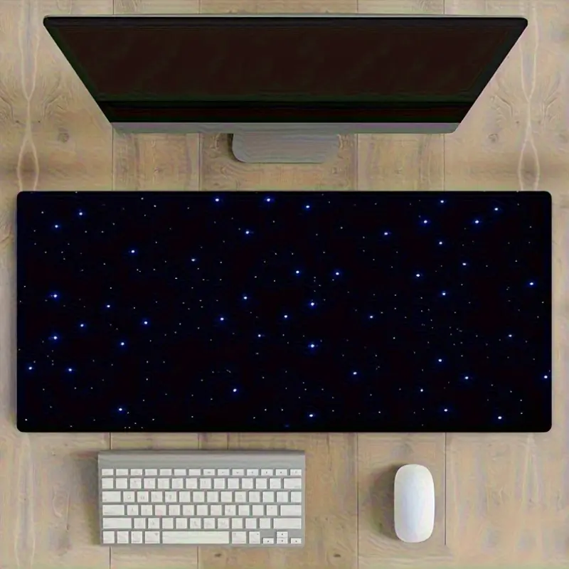 1 STARRY SKY PATTERN RECTANGULAR NATURAL AND SUITABLE FOR COMPUTERS S S GIFT FOR BOYFRIENDGIRLFRIEND ACCESSORIES ACCESSORIES SUPPLIES VALENTI GAMING MOUSE PAD LARGE MOUSE PAD DESK MAT NON-SLIP WASHABLE STYLISH SOFT ULTRA-SMOOTH SUITABLE FOR GAMING OF