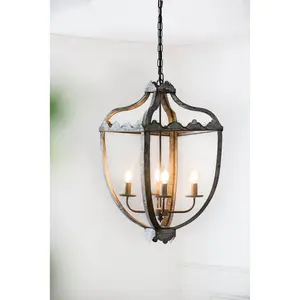 ARCH 4-Light Metal Chandelier Hanging Light Fixture with Adjustable Chain for Kitchen Dining Room Foyer Entryway, Bulb Not Included, Multiple Finish Options Available, Living Room Table for Sofa Side, Bedroom, Office, Apartment and Home Decor
