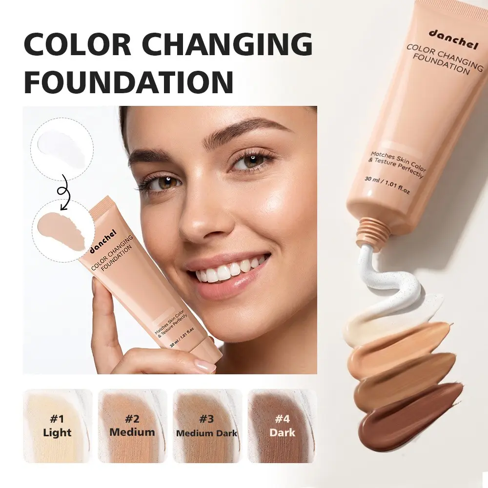 30ML Hydrating Color-Changing Foundation, Lightweight Breathable Primer, Natural Skin Tone Correction, Moisturizing Bb Cream