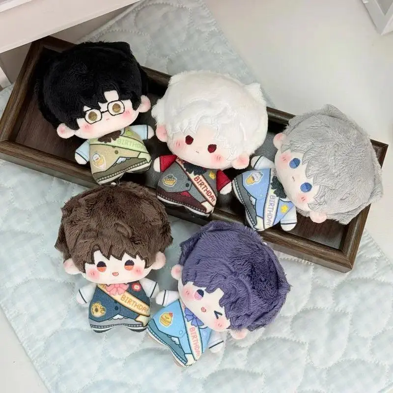 2026 New hot item 10cm Love And Deepspace Cotton Doll Birthday Blessing Version Fans Plush Toys Backpack Pendant Rafayel Xavier Zayne Sylus Caleb