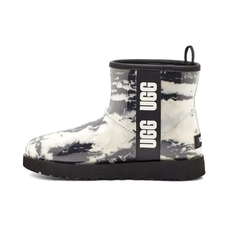 UGG Classic Clear Mini Boot Marble White Black (Women's) 1120778-BLK