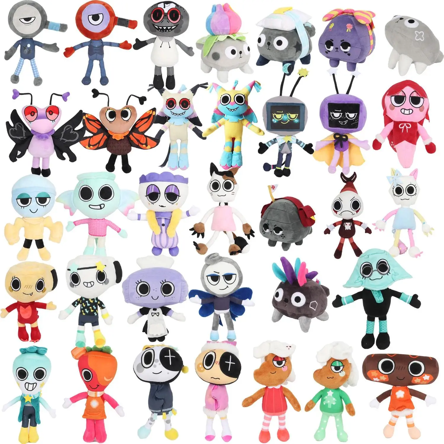 Dandy's World Twisted Yatta Peripheral Stuffed Animal - dd1, dd40, dd68 - Game Themed Party Gift, Birthday Gift Idea, Party Decoration for Children