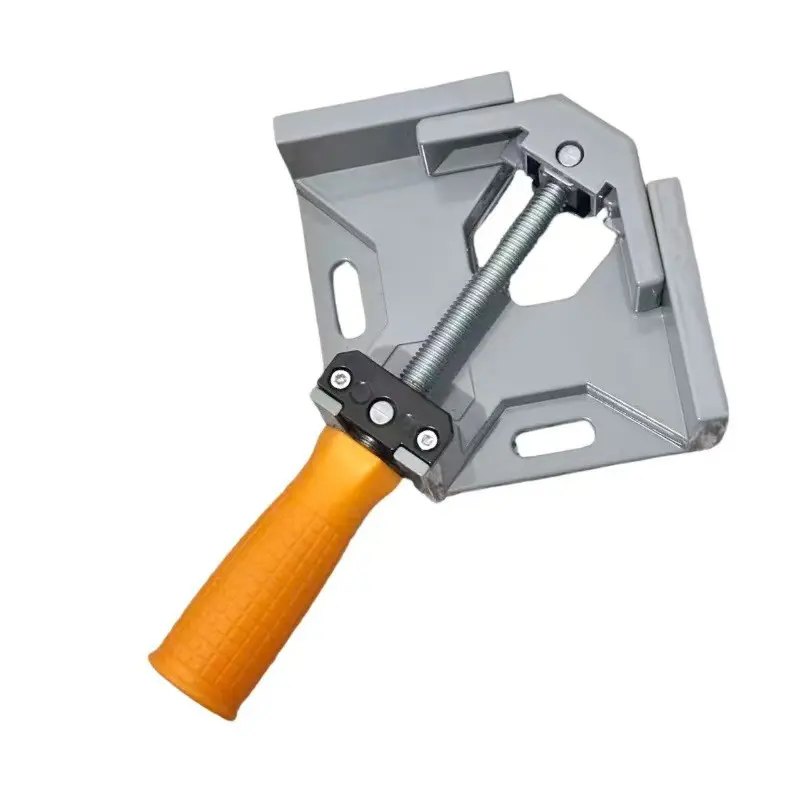 Right Angle Clamp Aluminium Alloy Heavy Duty Adjustable 90 Degree Corner Woodworking Clamp for Welding Framing Drilling Doweling Hardware