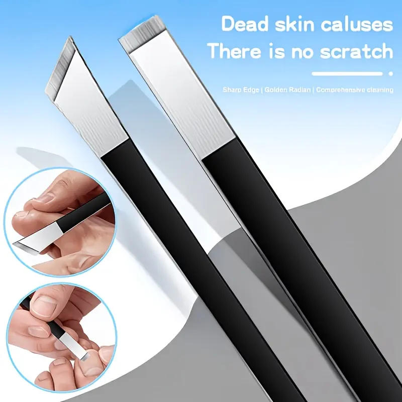 2pcs, Stainless Steel Foot Repair Knife, Suitable for Repairing Dead Skin and Calluses on The Soles of The Feet, and Suitable for Daily Foot Care