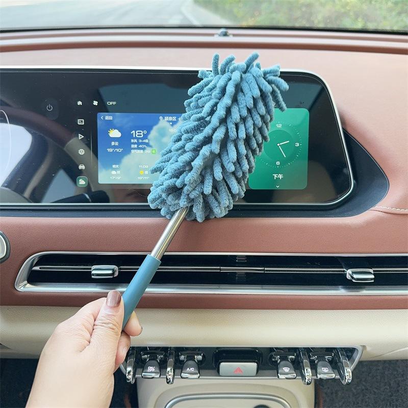 practical cleaning tool for cars,Car dust duster, extendable ash removal mop, soft bristled car brush, and car cleaning tool