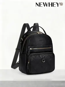 Women's Fashion Leather Backpack, Convertible Travel Backpack, Designer Shoulder Bag for Work and Daily Use, Stylish Ladies' Purse