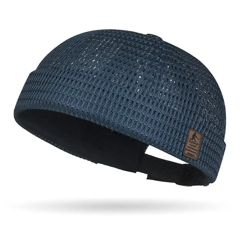 Men's Summer Breathable Mesh Brimless Skullcap - Fitted/Loose Unisex Docker Sailor Beanie for Outdoor Sports, Sports Enthusiasts, Sports & Outdoor, One Size