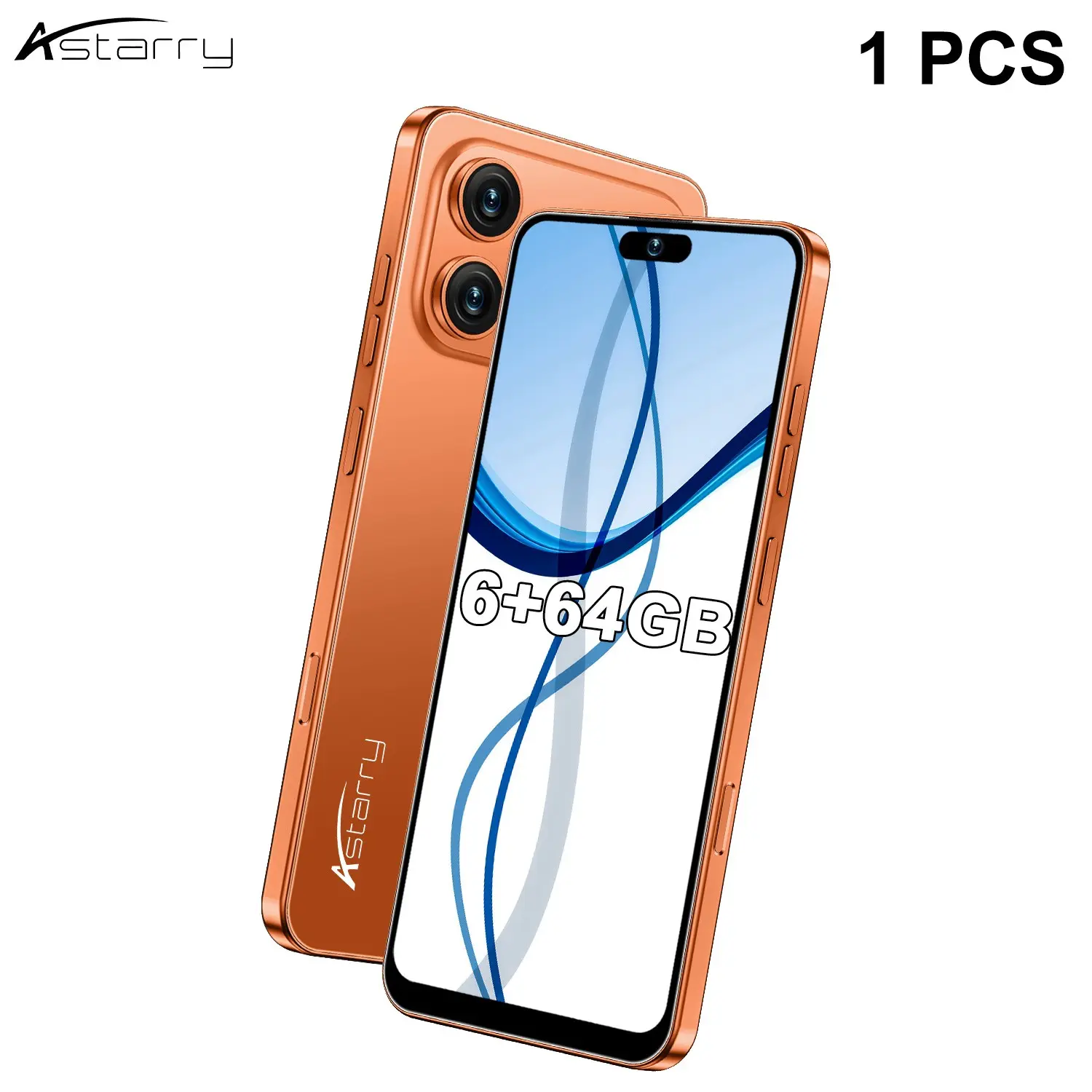 Astarry 4g Network 17 Pro Max, 6+64GB RAM, 6.93 Inch Screen, Dual Sim, Android 12.0, Face & Fingerprint Unlock, 5000mah Battery